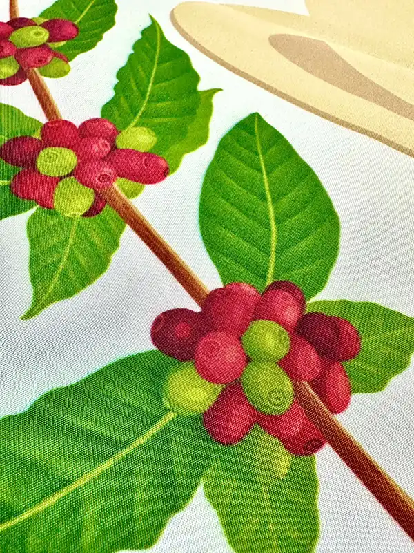 のぼり：店舗用の幟（モーニング用）　兵庫県猪名川町　店舗　CAFE CREA（カフェ　クレア）　様