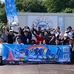 横断幕：チーム・イベントの横断幕作成　モトジムカーナ練習会 にじれん！　様