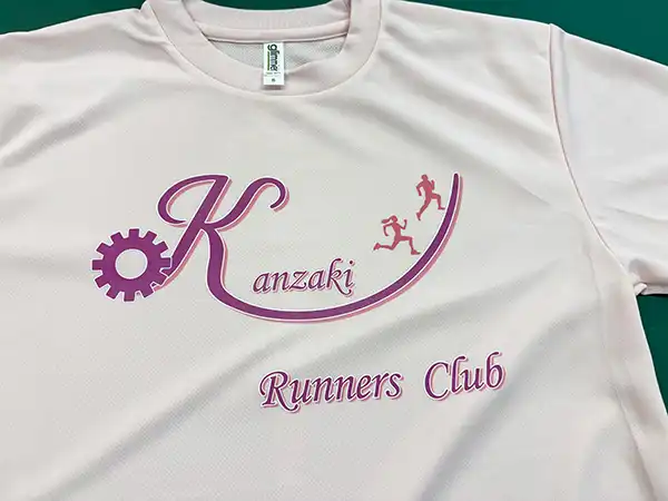 チームTシャツの作製　Kanzaki Runners Club　様